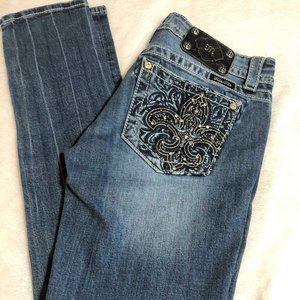 Miss Me Fleur-de-lis Skinny Jeans